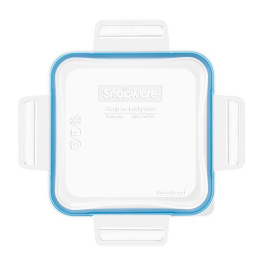 Snapware® Total Solution® Medium Square Plastic Lid with Light Blue Seal