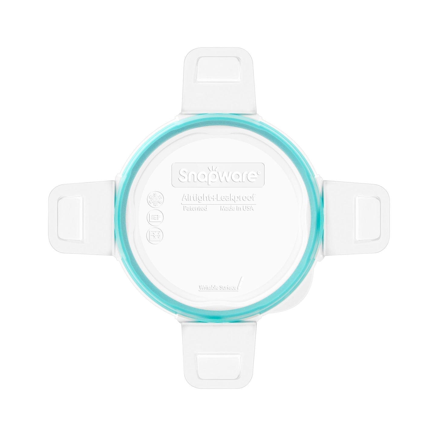 Snapware® Total Solution® Small Round Plastic Lid with Teal Seal