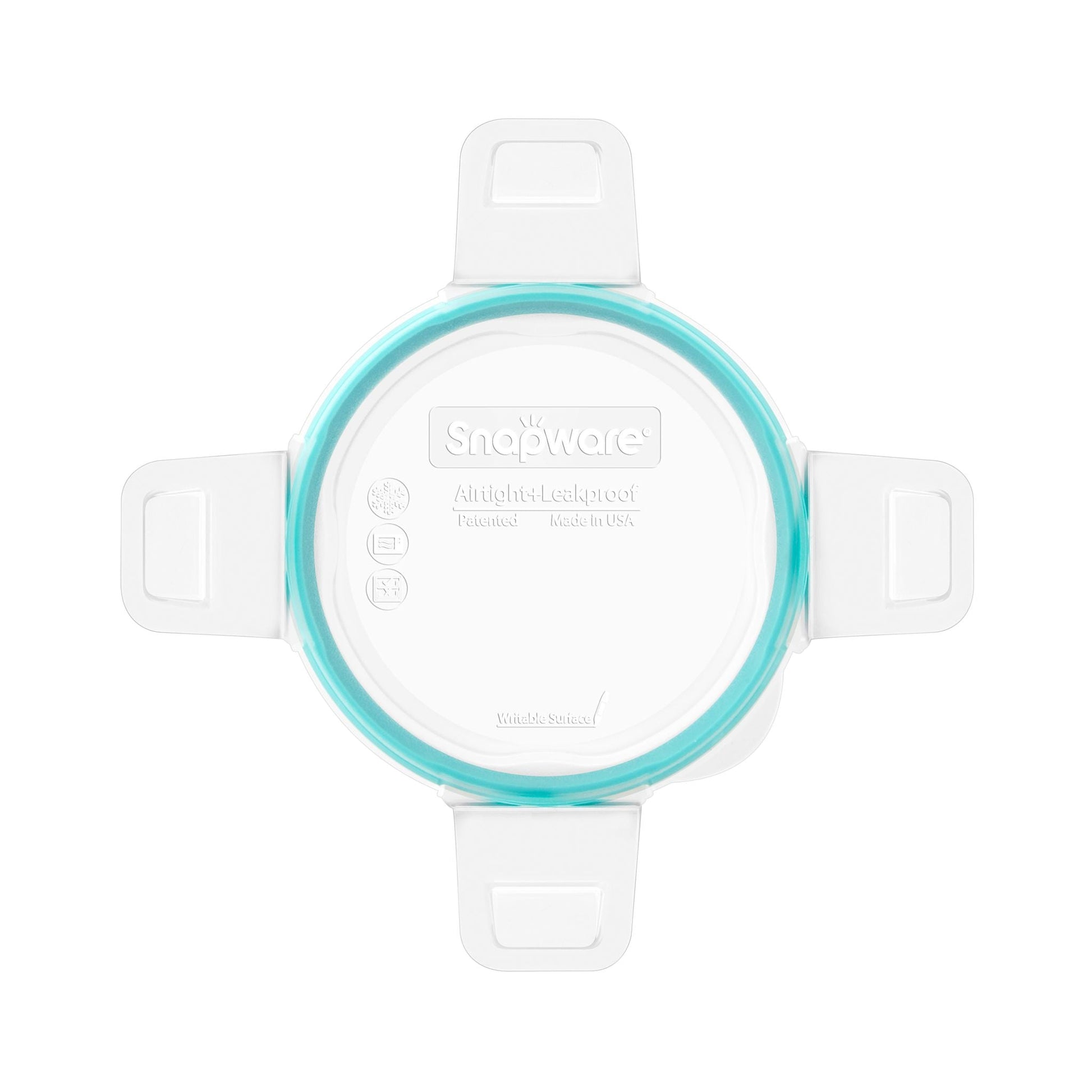 Snapware® Total Solution® Small Round Plastic Lid with Teal Seal