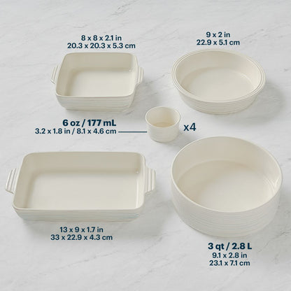 Pyrex® 8-Piece Ceramic Bakeware Set