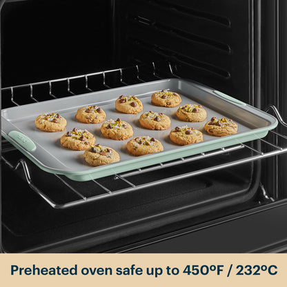 Pyrex® Metal Bakeware 3-Piece Large Cookie Sheet Set in Sage