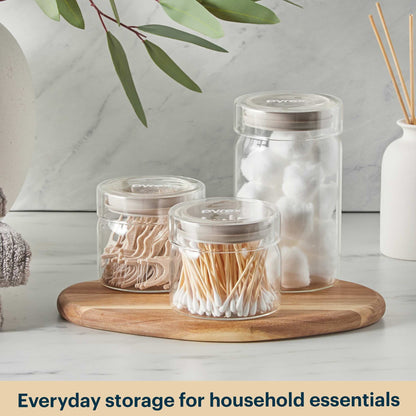 Pyrex® 4-Piece Lightweight Glass Canister Set