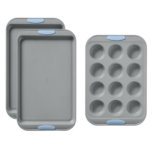 Pyrex® Metal Bakeware 3-Piece Set in Cerulean