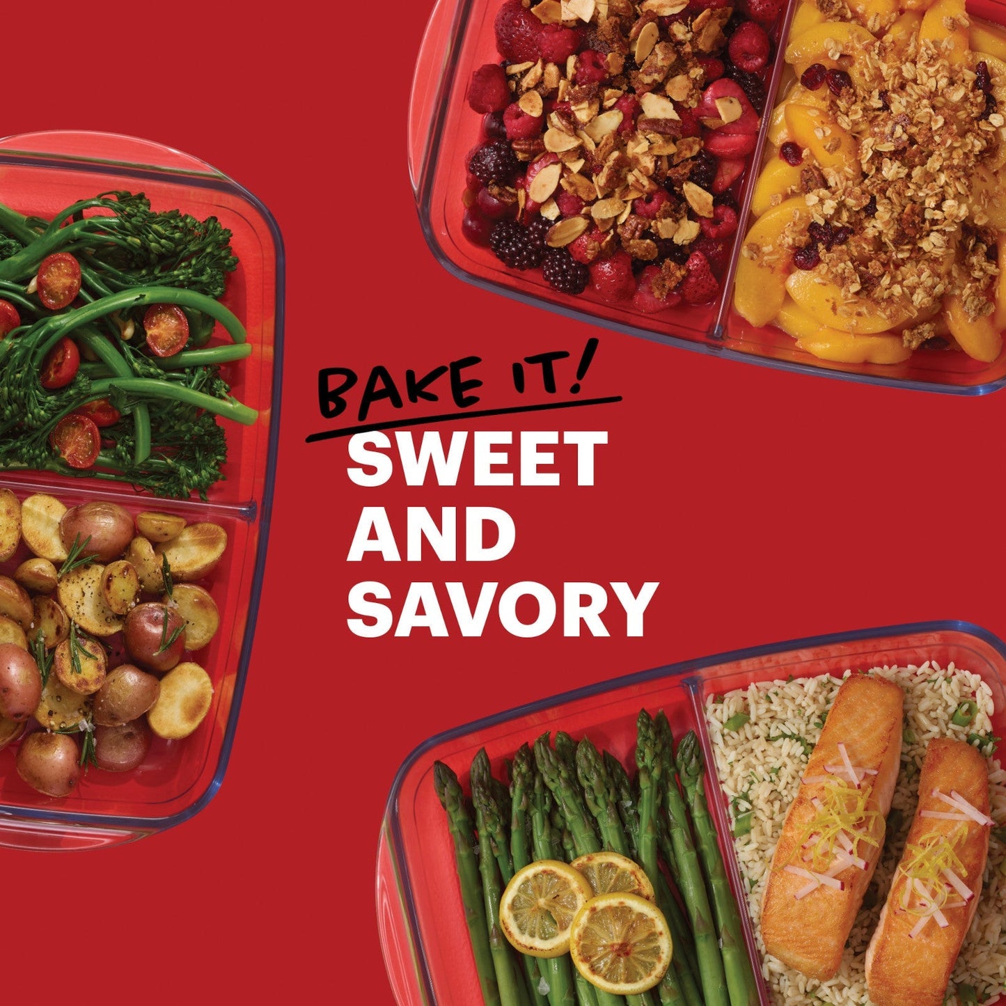Pyrex® 8” x 12” Divided Glass Baking Dish