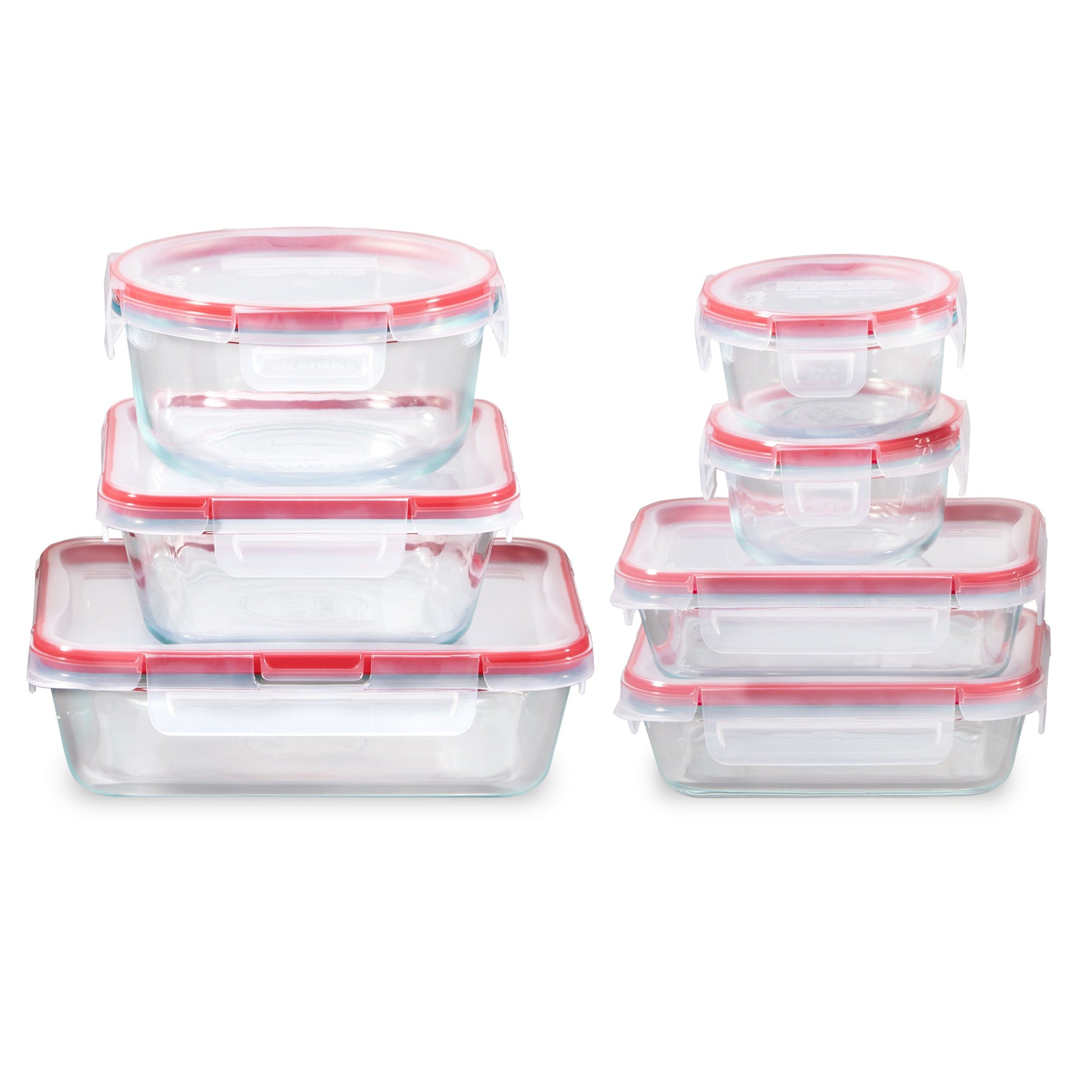Pyrex® FreshLock™ 14-piece Mixed-Size Glass Storage Set