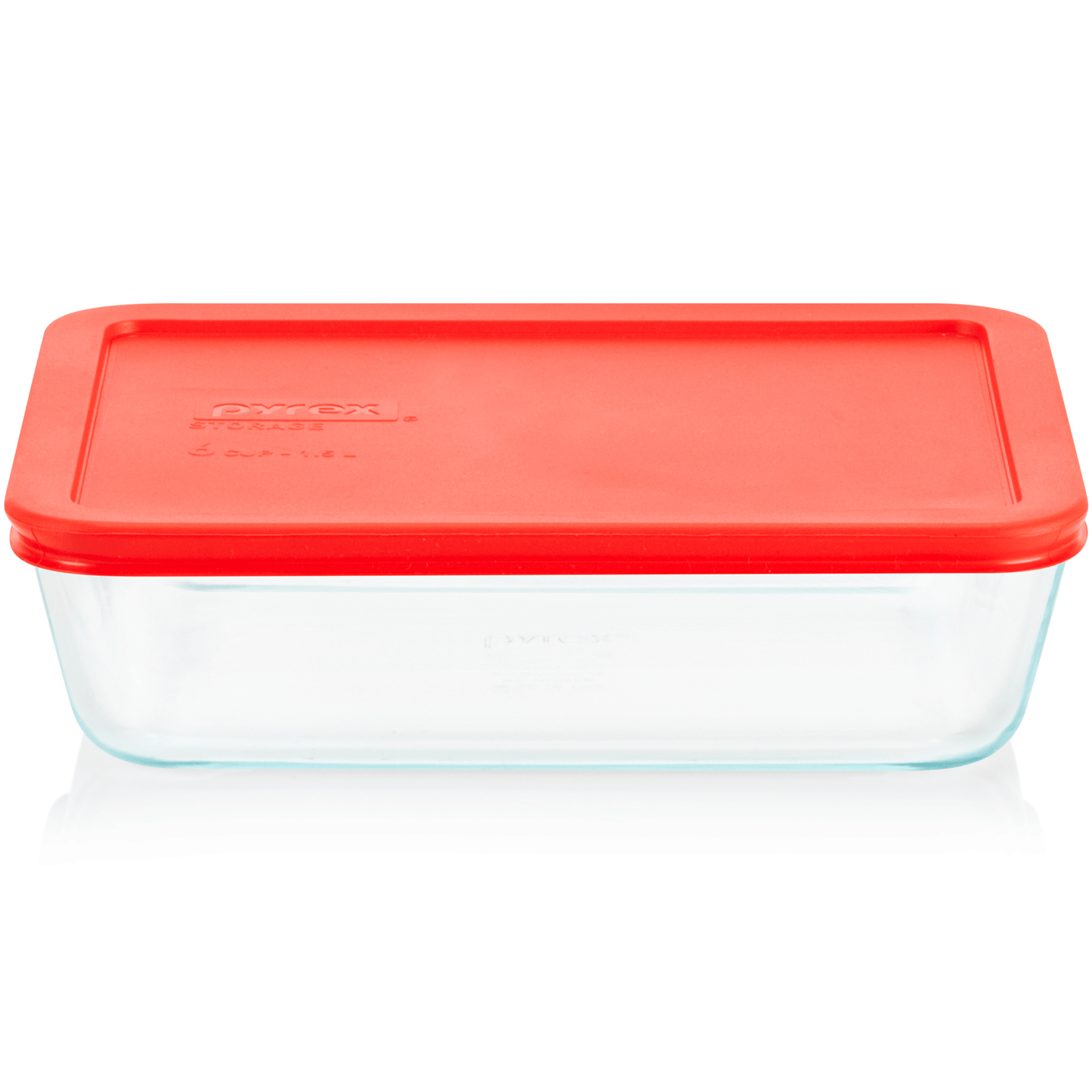 Pyrex® Simply Store® 6-Cup Rectangle Glass Storage with Plastic Lid