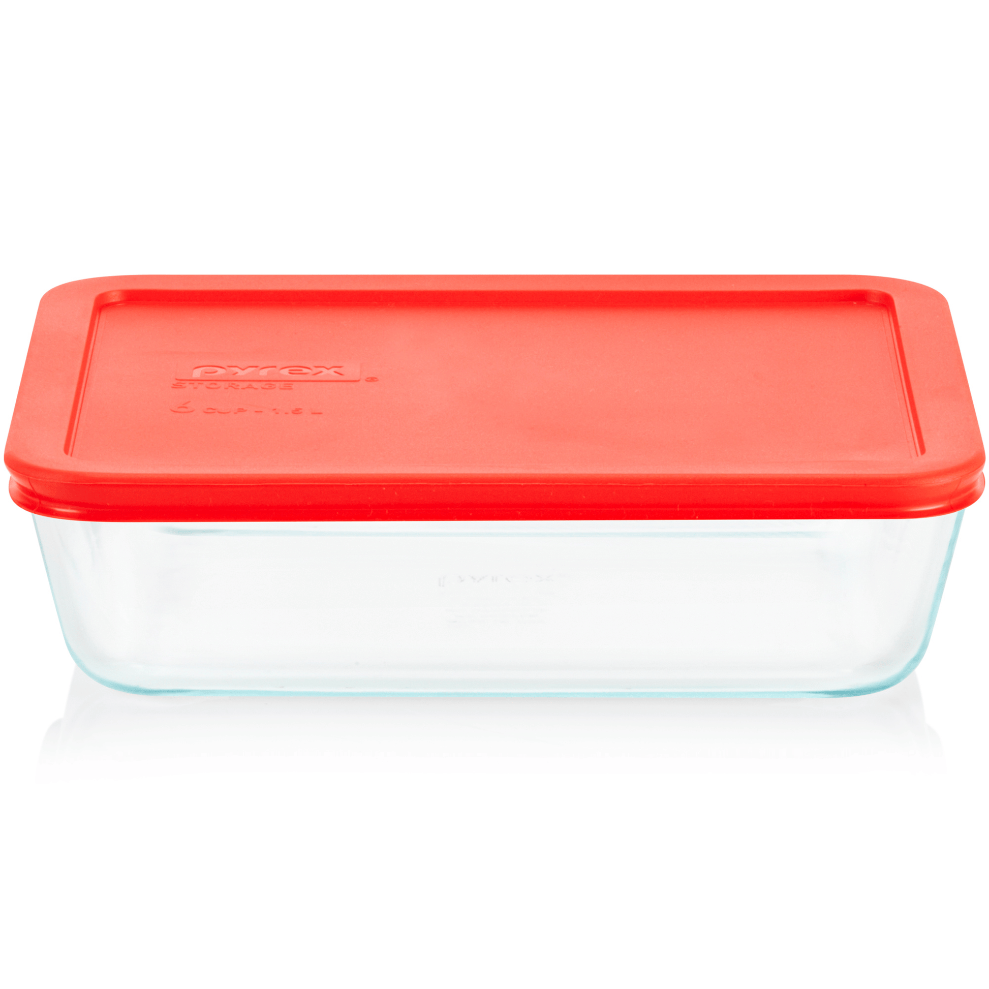 Pyrex® Simply Store® 6-Cup Rectangle Glass Storage with Plastic Lid