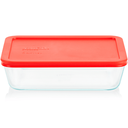 Pyrex® Simply Store® 6-Cup Rectangle Glass Storage with Plastic Lid