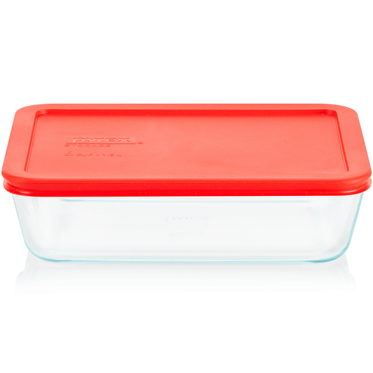 Pyrex® Simply Store® 6-Cup Rectangle Glass Storage with Plastic Lid