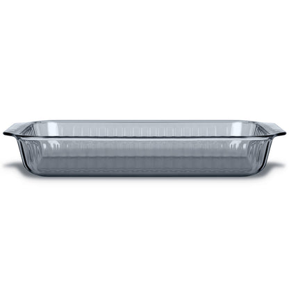 Pyrex® Sculpted Tinted Colors Sculpted Tinted 9" x 13" Baking Dish, Smoke