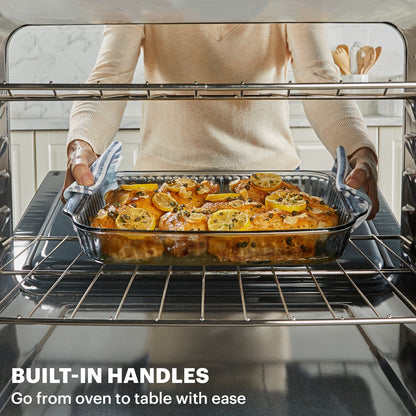 Pyrex® Sculpted Tinted Colors Sculpted Tinted 9" x 13" Baking Dish, Smoke