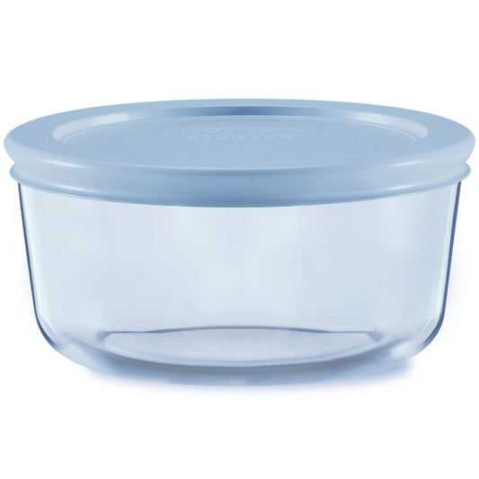 Pyrex® Simply Store® Tinted 2-cup Round Storage with Plastic Lid, Blue