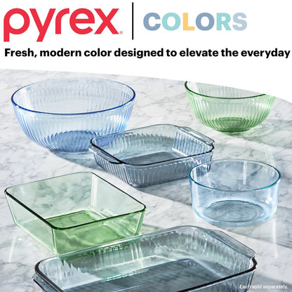 Pyrex® Colors Sculpted Tinted 2.3-quart Mixing Bowl with Lid, Green