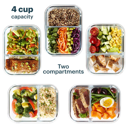 Pyrex® MealBox 10-Piece Divided Storage Set, 4 Cup