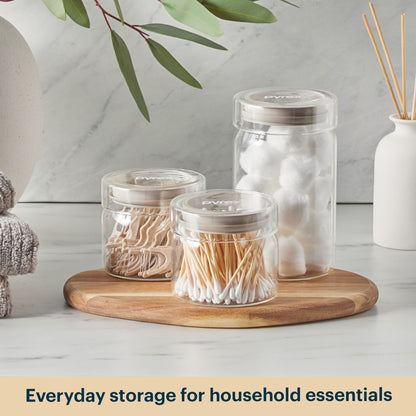 Pyrex® 6-Piece Lightweight Glass Canister Set